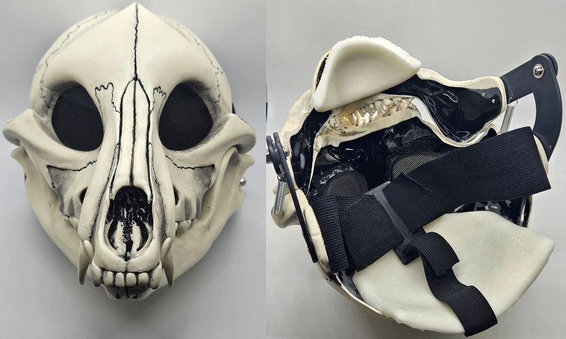 Skeletal K9 Cut and Hinged Mask