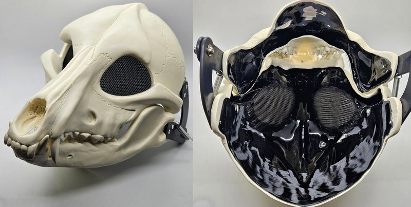 Skeletal K9 Cut and Hinged Mask