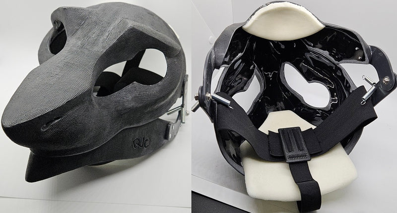 Cut and Hinged Eastern Sergal Resin Mask Blank