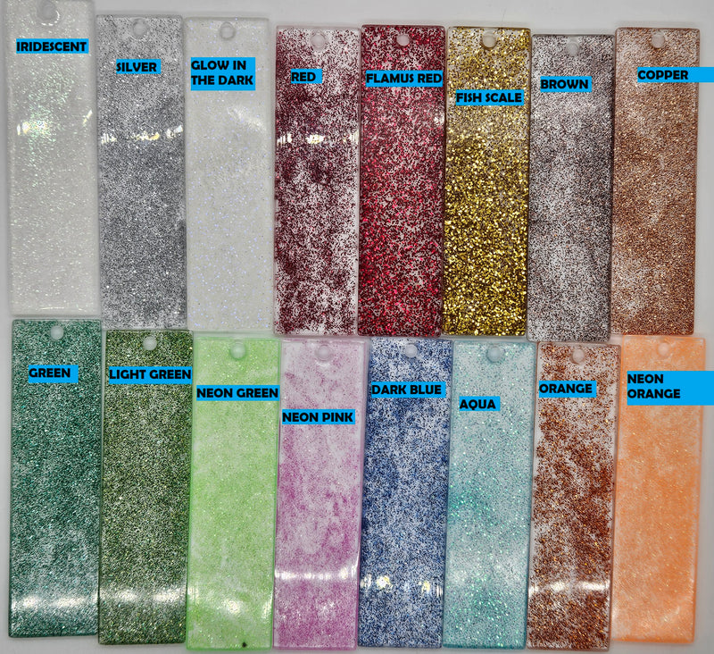 Plastic Glitter Shiny Solid 2 Point Horn *Sold Per Horn*