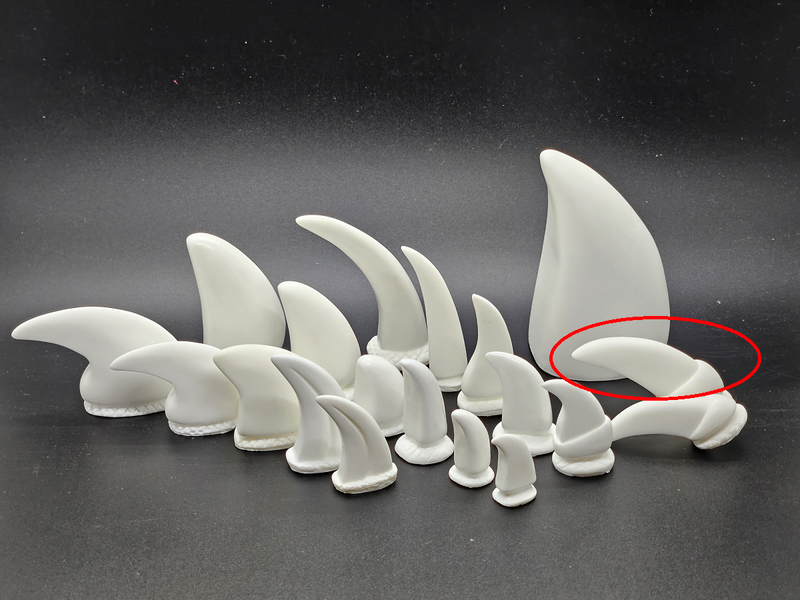Basic Opaque Realistic Sergal Toe Claws *Sold per Set*