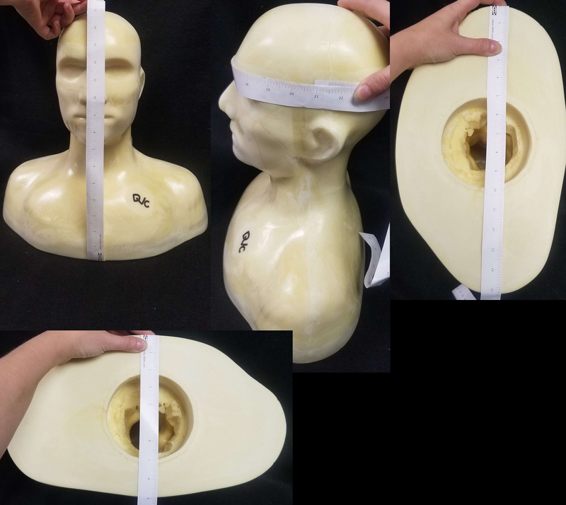 Rigid Foam Mannequin "Quinn" 21.5" Head