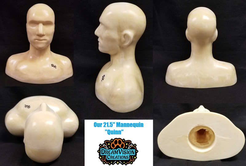 Rigid Foam Mannequin "Quinn" 21.5" Head