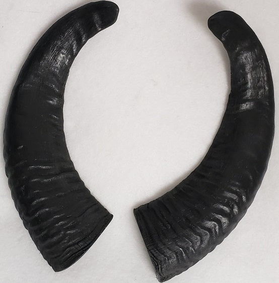 Plastic Opaque Red Sheep Horns