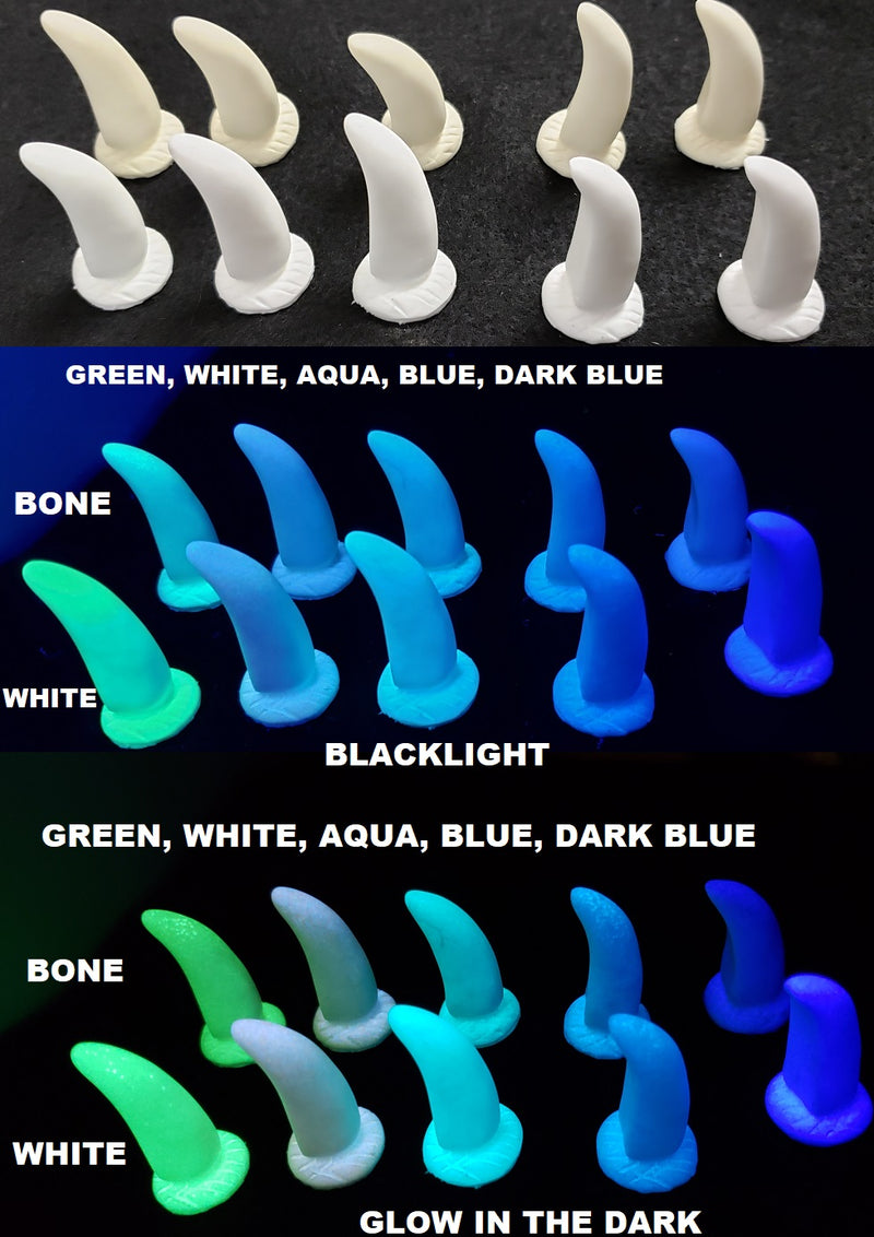 Opaque Glow in the Dark 2.5-Inch Plastic Spike  *sold per spike*
