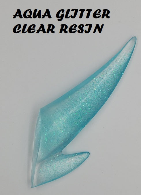 Plastic Glitter Shiny Solid 2 Point Horn *Sold Per Horn*