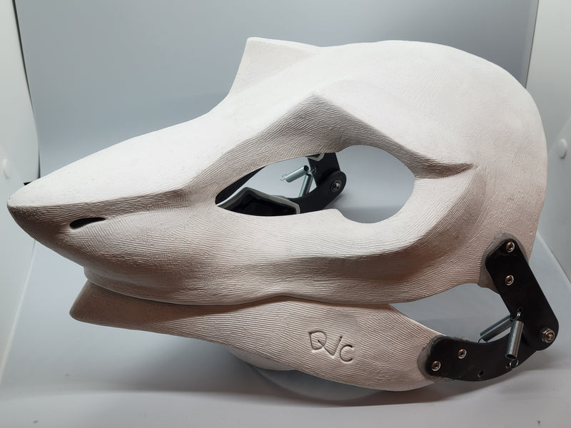 Cut and Hinged Eastern Sergal Resin Mask Blank