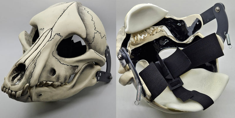 Skeletal K9 Cut and Hinged Mask