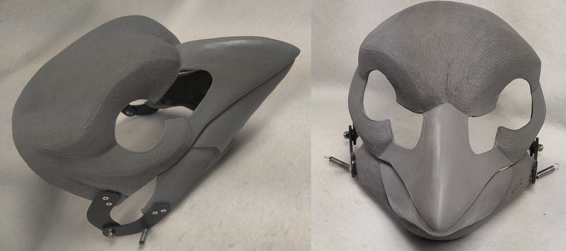 Cut and Hinged Songbird Resin Mask Blank