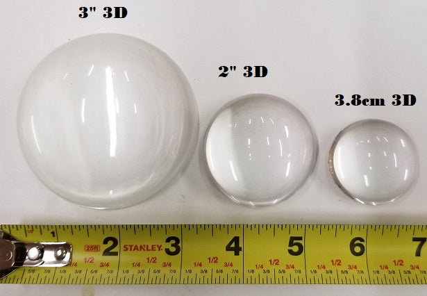 Clear 3D "Following" Resin Eye Blanks