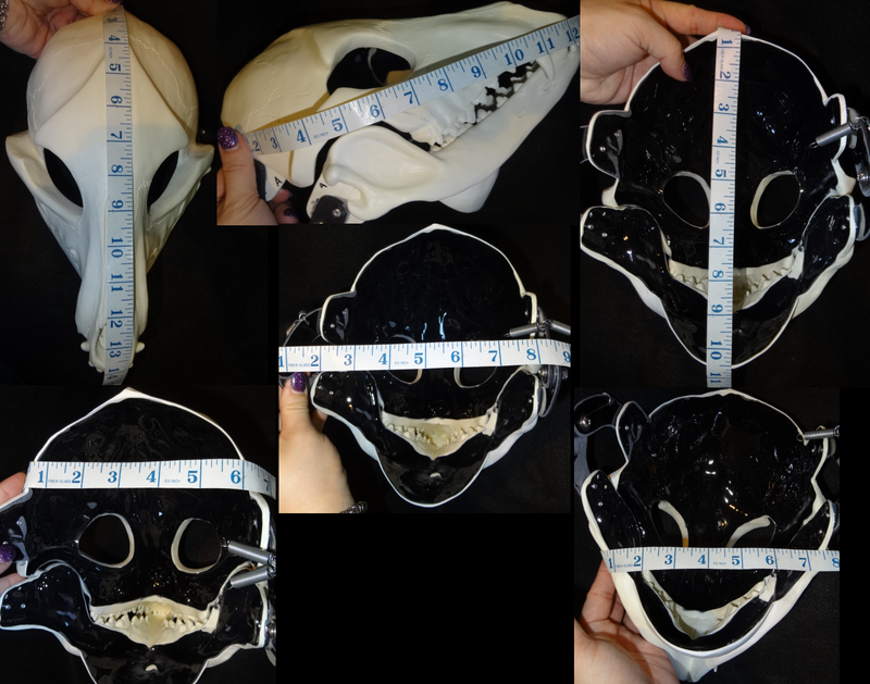 Skeletal K9 Cut and Hinged Mask