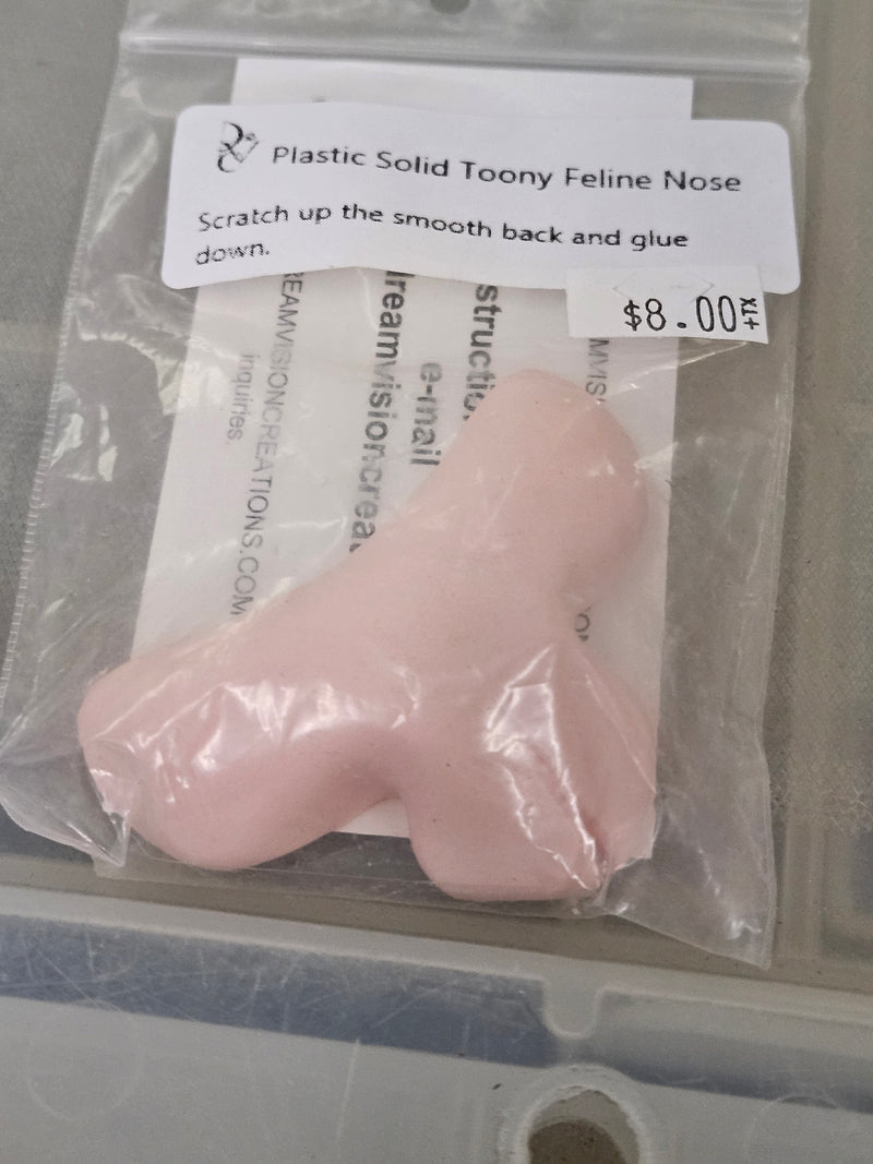 Ready to Ship: Solid Toony Feline Nose