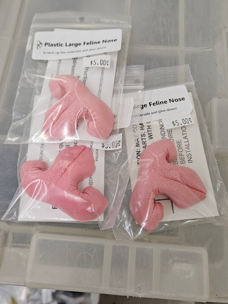 Ready to Ship: Plastic Realistic Large Feline Nose