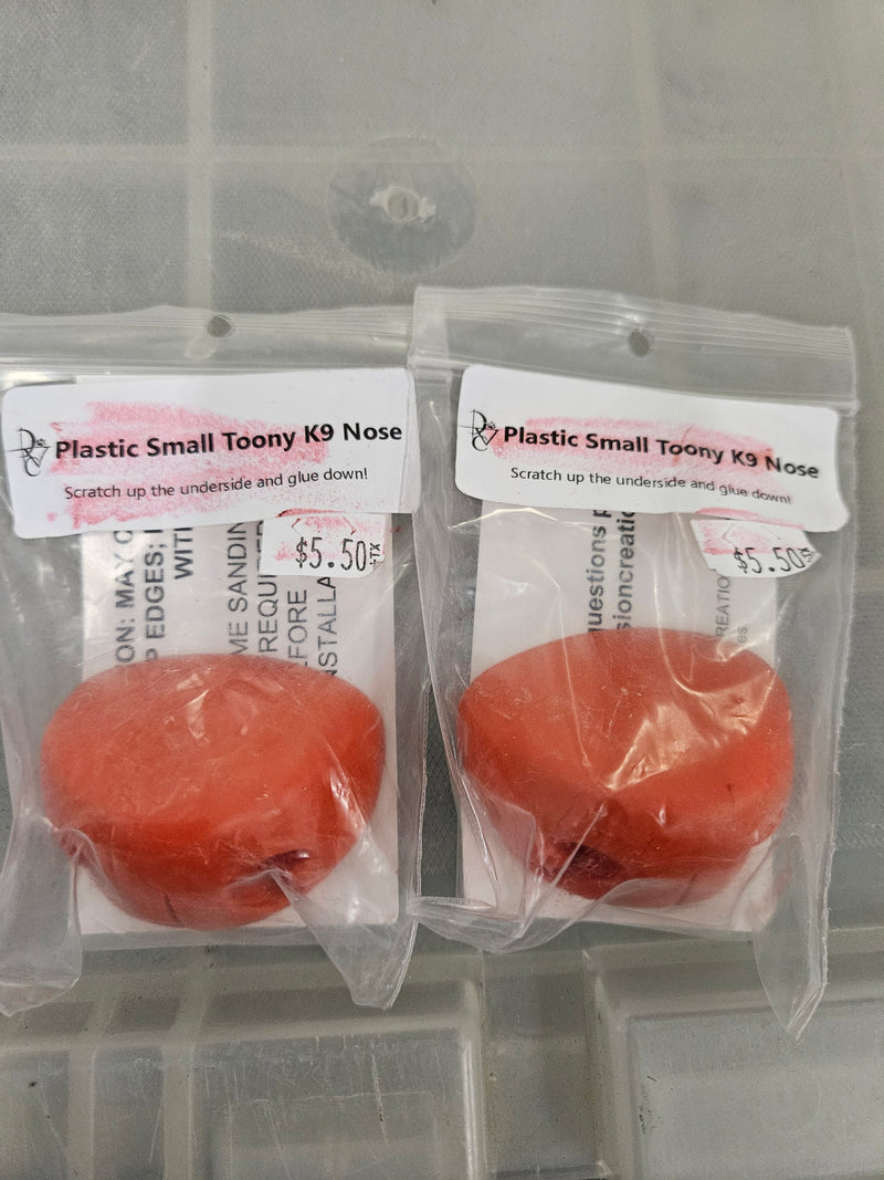 Ready to Ship - Heavy Discount Item: Plastic Small Toony K9 Nose