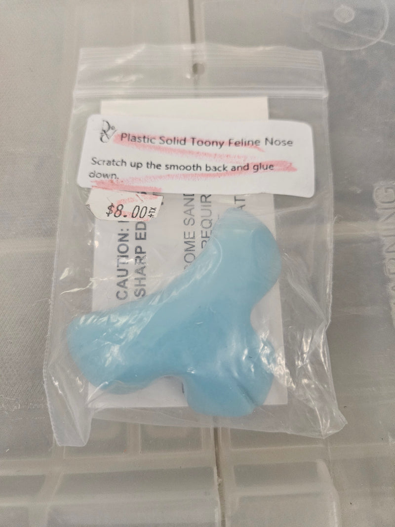 Artículo pesado listo para enviar con descuento: Nariz felina Toony sólida de plástico