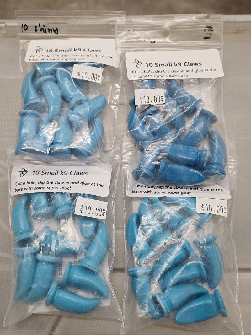 Ready to Ship: 10 Set Small K9 Claws