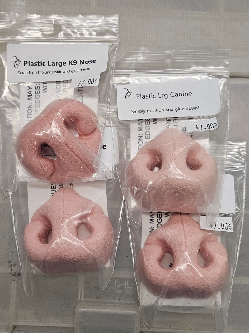 Ready to Ship Heavy Discounted Item: Plastic Realistic Canine Nose
