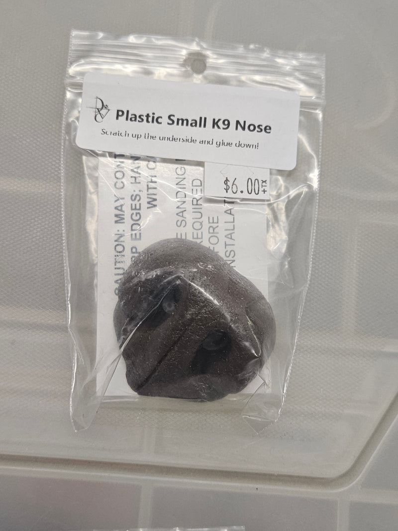 Ready to Ship Heavy Discounted Item: Plastic Realistic Small K9 Nose