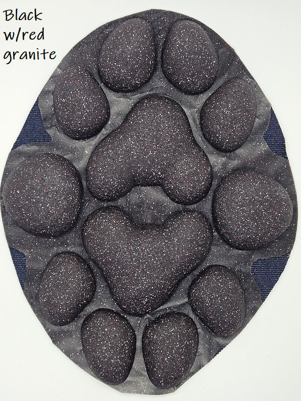 Almohadillas para pies de granito de silicona Feral K9