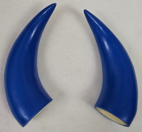 Plastic Opaque Large Bull Horns