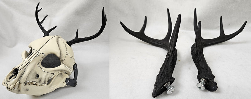 Plastic Opaque Small Whitetail Deer Antlers