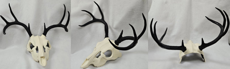 Plastic Opaque Large Whitetail Deer Antlers