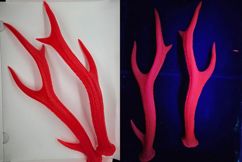 Plastic UV Reactive Medium Sika Deer Antlers