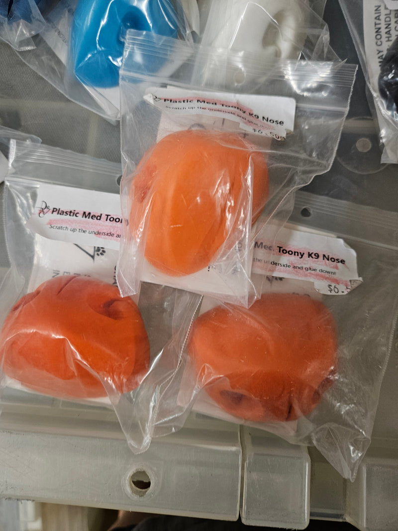 Ready to Ship - Heavy Discount Item: Plastic Medium Toony K9 Nose