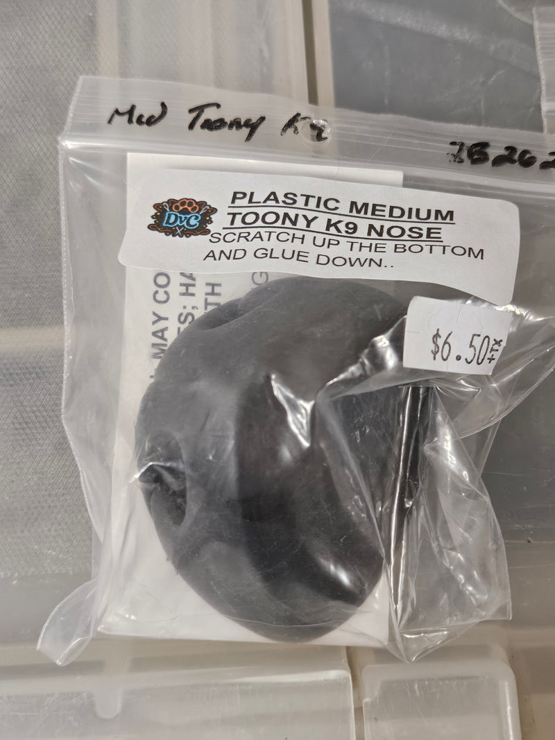 Ready to Ship - Heavy Discount Item: Plastic Medium Toony K9 Nose