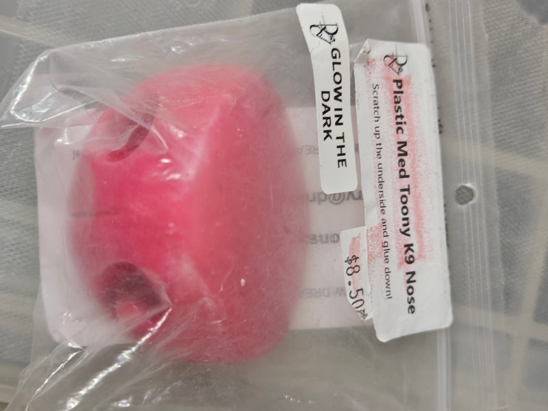 Ready to Ship - Heavy Discount Item: Plastic Medium Toony K9 Nose