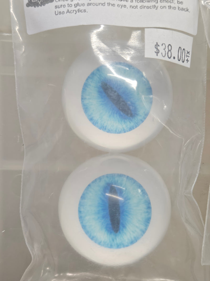 Ready to ship: 1.75" 3D Painted Eyes