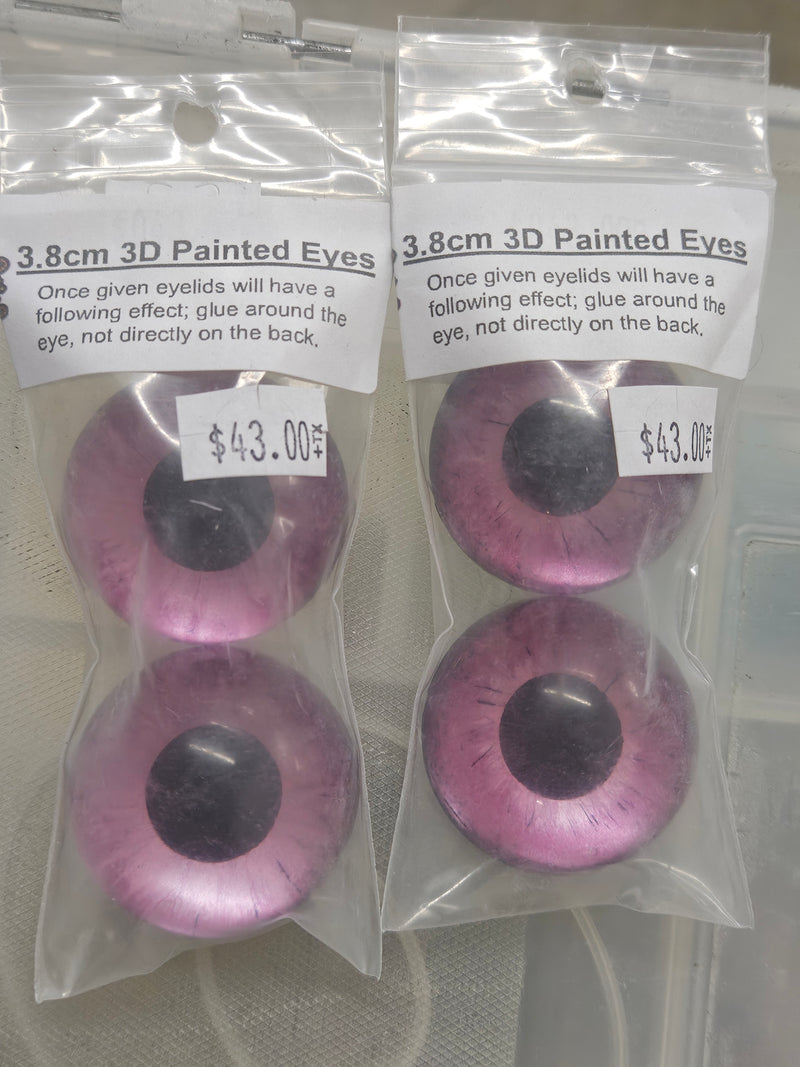 Ready to ship: 3.8 cm 3D Painted Eyes