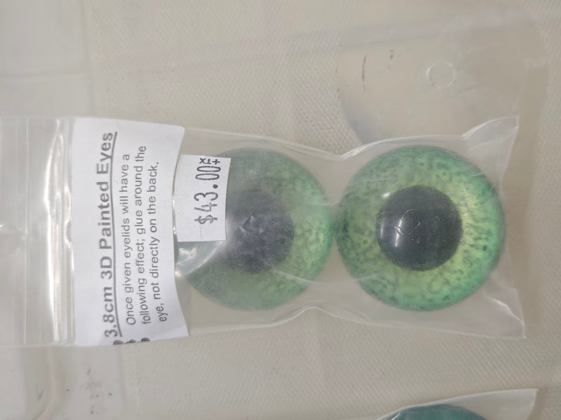 Ready to ship: 3.8 cm 3D Painted Eyes