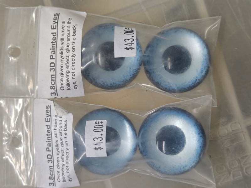 Ready to ship: 3.8 cm 3D Painted Eyes