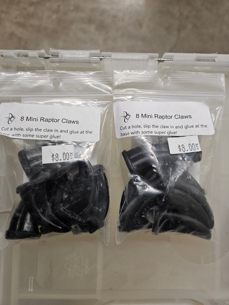 Ready to ship: Mini Raptor Claw Packs