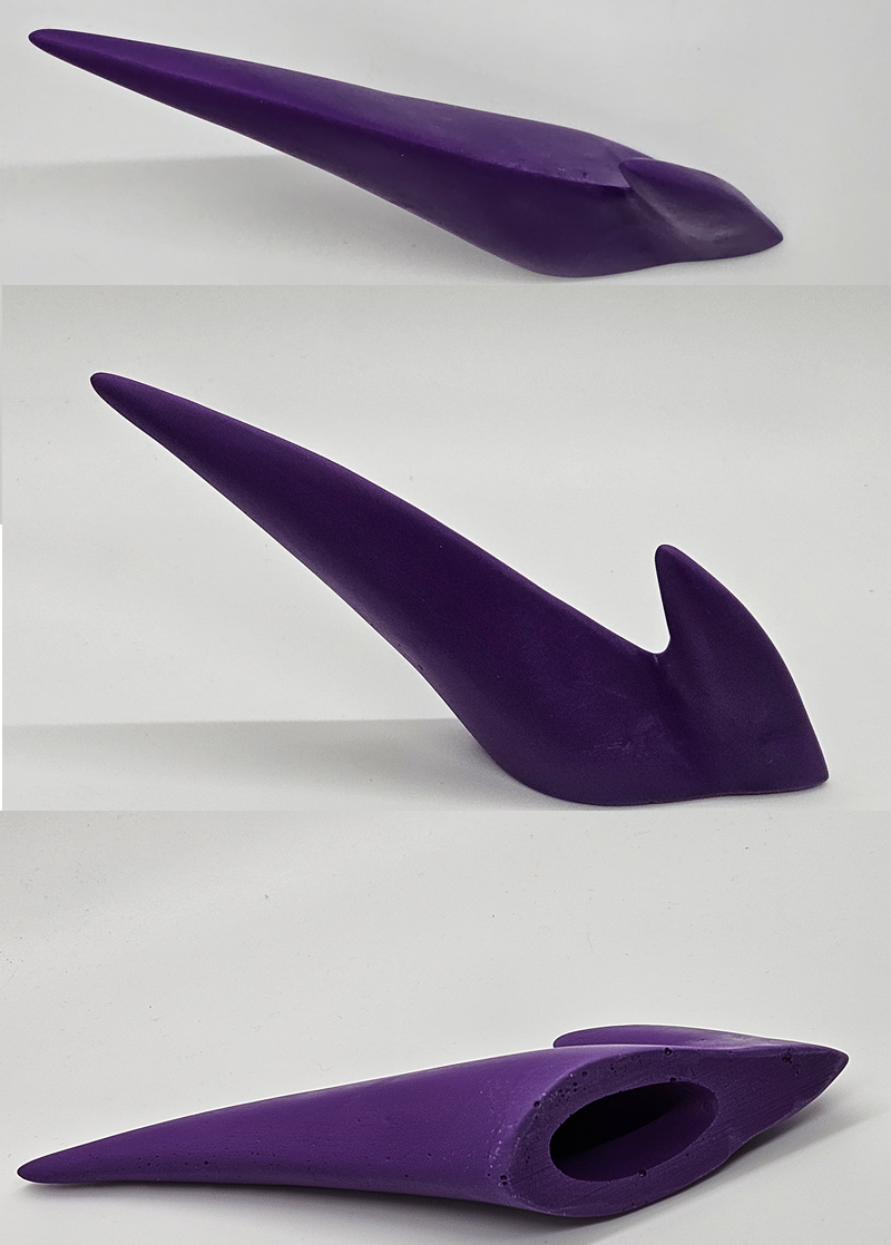 Plastic Opaque 2 Point Horn *Sold Per Horn*