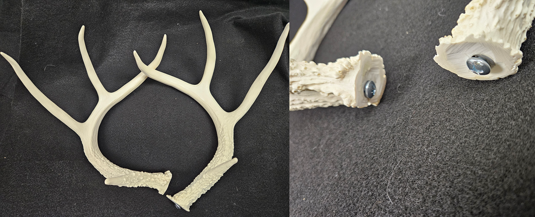 Plastic Opaque Large Whitetail Deer Antlers – DreamVision Creations
