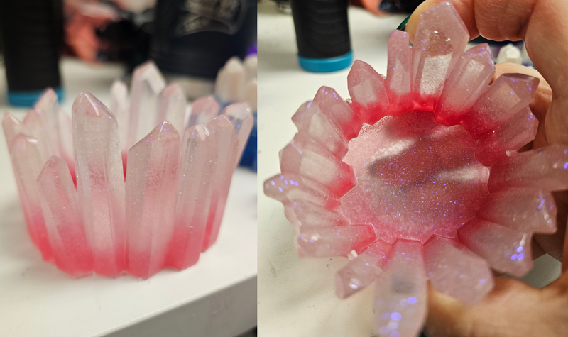 Ready to Ship: Resin Crystal Tealight/trinket cups