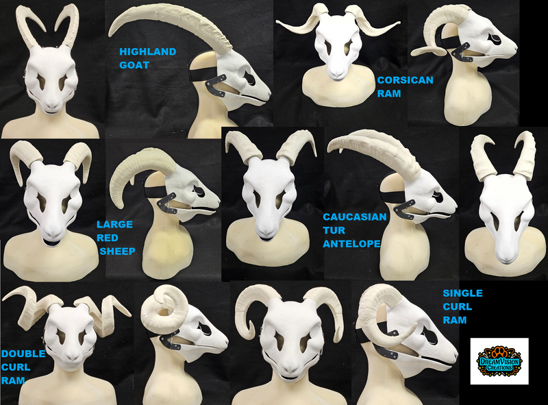 Goat Resin Cut and Hinged Goat Resin Mask Blank – DreamVision Creations