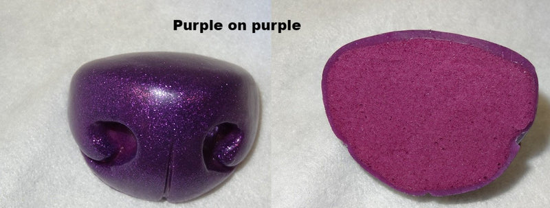 Nariz Toony K9 mediana con purpurina flexible