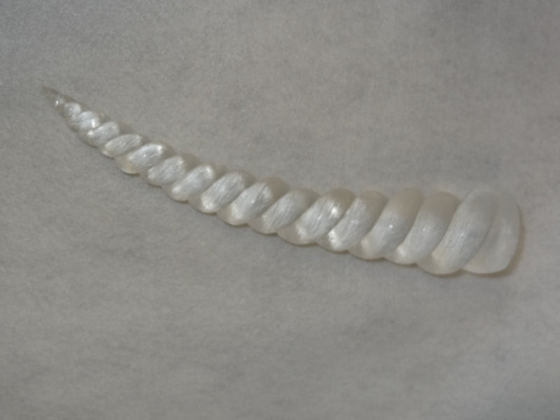 Plastic Clear Solid 9 Inch Unicorn Horn