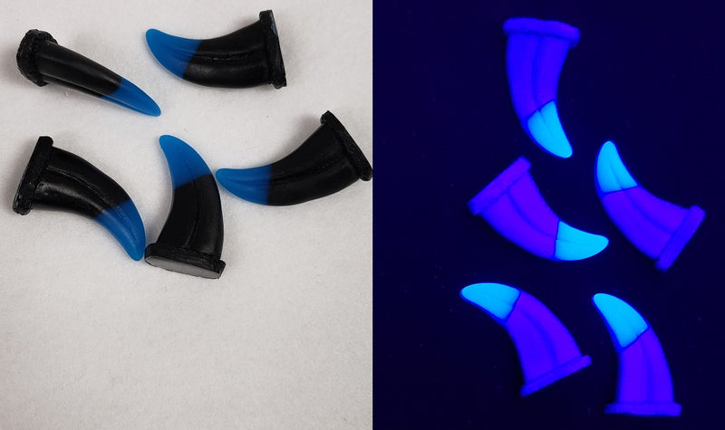 UV Reactive 2 Layered Small Raptor Claws *Sold Per Claw*