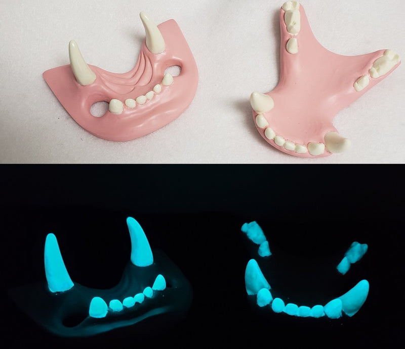 Two Colored Glow in the Dark Bear Jawset