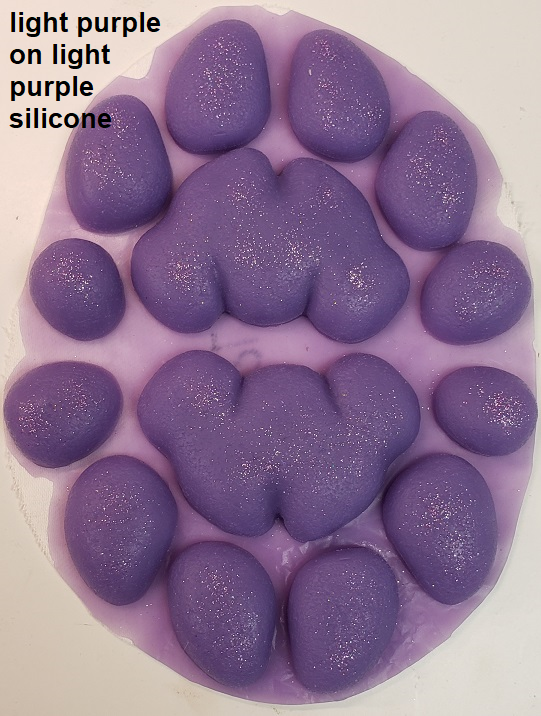 Almohadillas de silicona con purpurina para gatos grandes