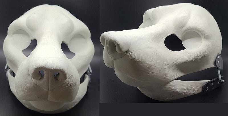 *Limited* Cut and Hinged Realistic Small K9 Resin Mask Blank