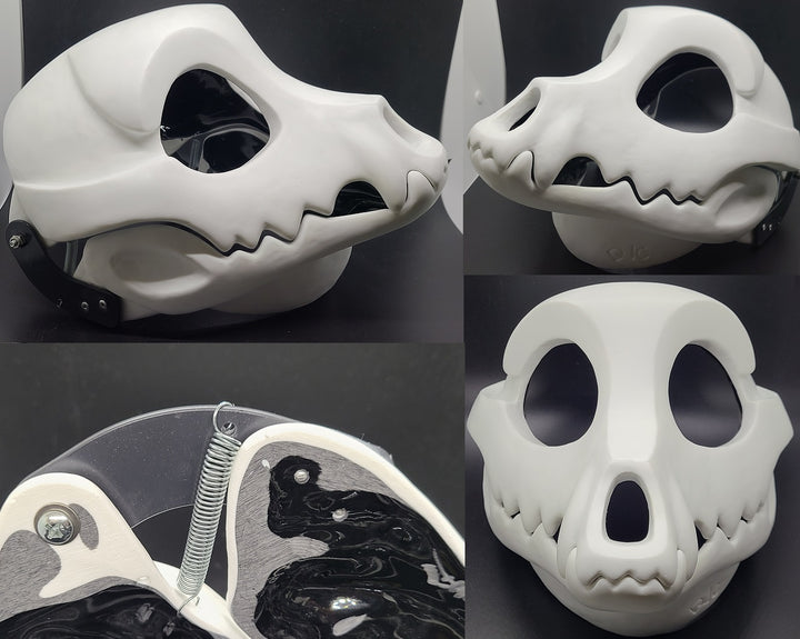 Cut and Hinged Toony Skull K9 Resin Mask Blank – DreamVision Creations