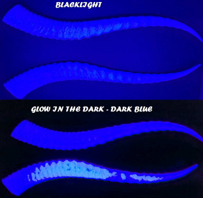 Plastic Glow in the Dark Sable Antelope Horns