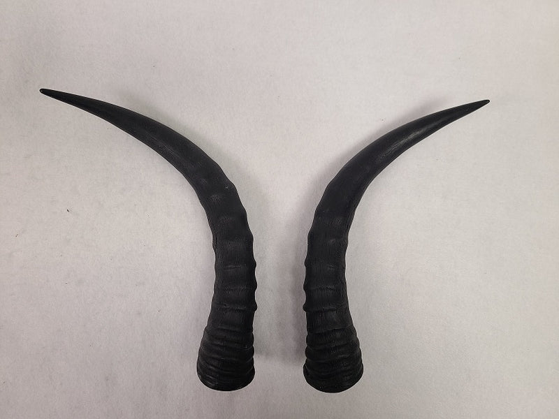 Plastic Opaque Topi Antelope Horns