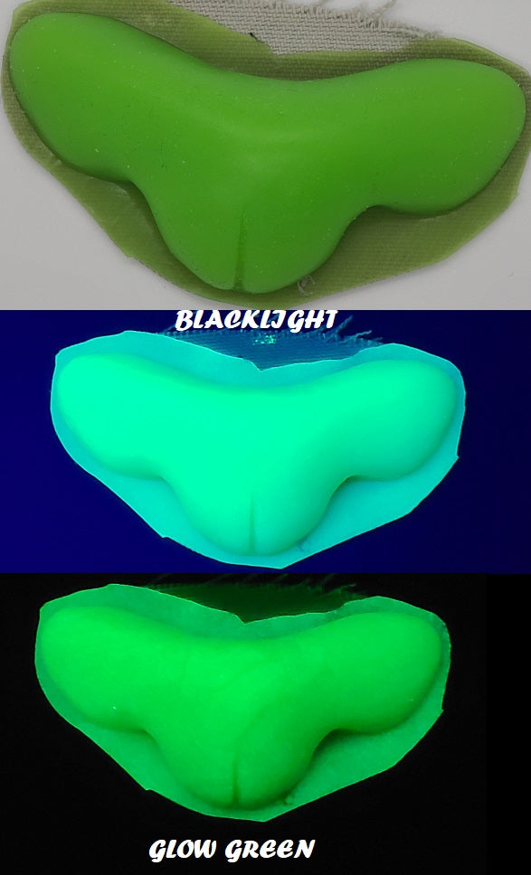 Silicone Glow in the Dark Wide Toony Feline Nose