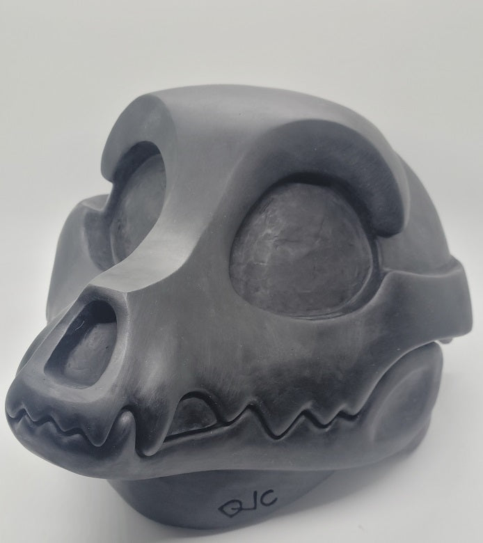 Máscara de resina Toony Skull K9 sin cortar en blanco